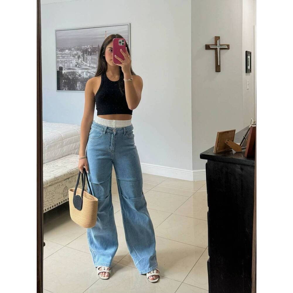 NEW BALBOA audry wide leg jeans in blue